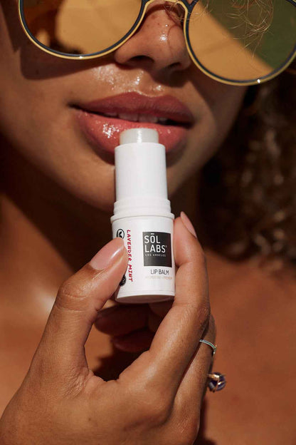 SOL LABS® SPF 15 Hydrating Lavender Mint Lip Balm: Natural, Nourishing &amp; K-Beauty Inspired Sun Protection