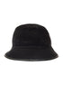 Gucci Men Black Bucket Hat With Leather Trimmings In Gg Jumbo Canvas Man by Luosophy
