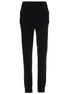 Saint Laurent Women Black High-Waisted Leggings With Pockets In Cashmere Woman by Luosophy