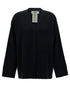 Fendi Women Black Reversible Cardigan With Jacquard Ff Motif In Knit Woman by Luosophy