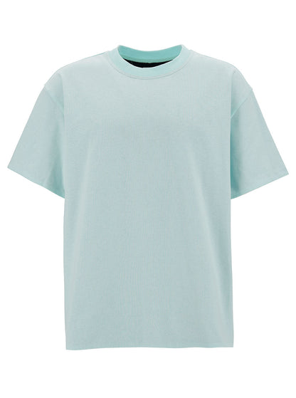 Bottega Veneta Men Light Blue Double Layer T-Shirt In Cotton Man by Luosophy