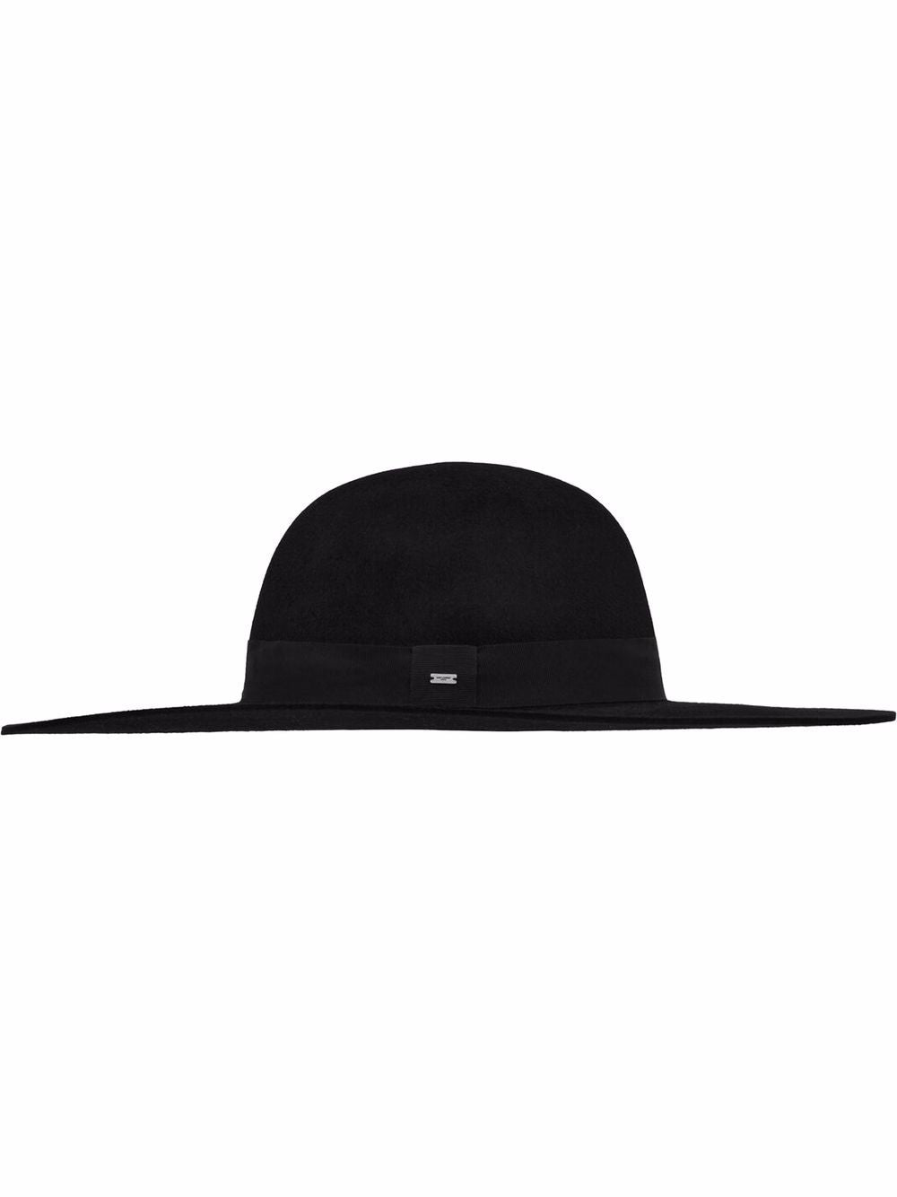 Saint Laurent Women Asymmetrical Hat With Gros Grain Ribbon Detail by Luosophy