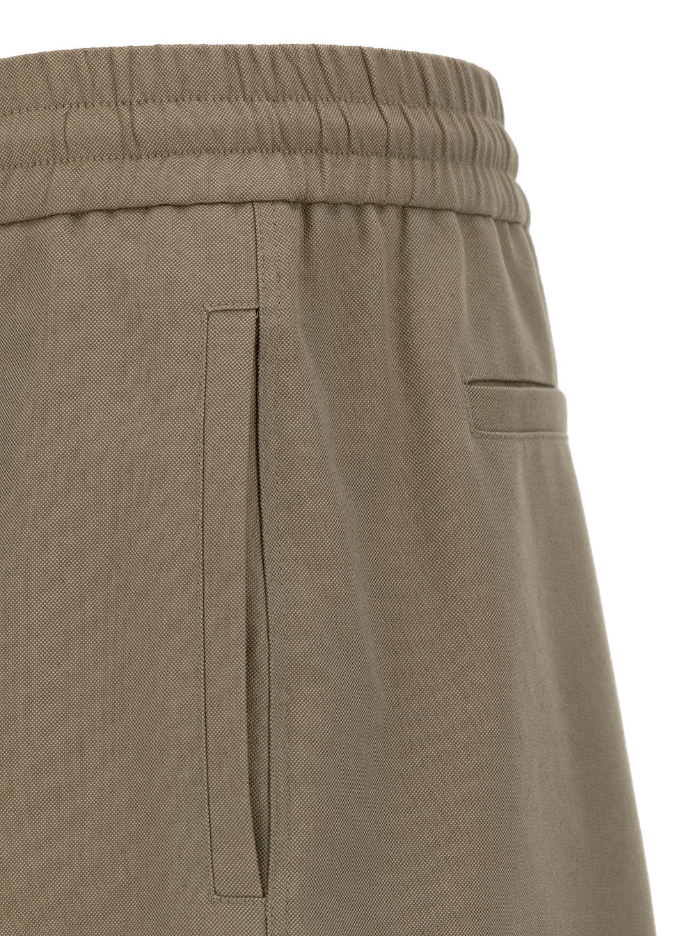 Alexander Mcqueen Men Beige Cargo Pants With Elastic Waistband In Cotton Man by Luosophy