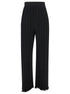 Lanvin Women Black Pleated Pants With Invisible Zip In Crêpe De Chine Woman by Luosophy