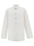 Jil Sander Men White Shirt With Embossed Logo In Denim Man by Luosophy