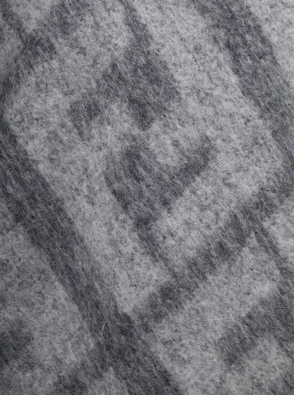 Fendi Men Grey Sweater With Jacquard Ff Motif In Wool Man by Luosophy