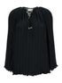 Lanvin Women Long Sleeve Pleated Blouse Open Neck by Luosophy
