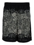Acne Studios Men White & Black All-Over Graphic Print Sport Shorts In Viscose Man by Luosophy