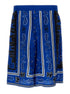 Off-White Men Blue Bandana Paisley Print Shorts In Viscose Man by Luosophy