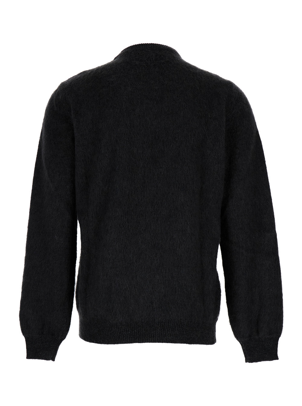 Fendi Men Grey Sweater With Jacquard Ff Motif In Wool Man by Luosophy