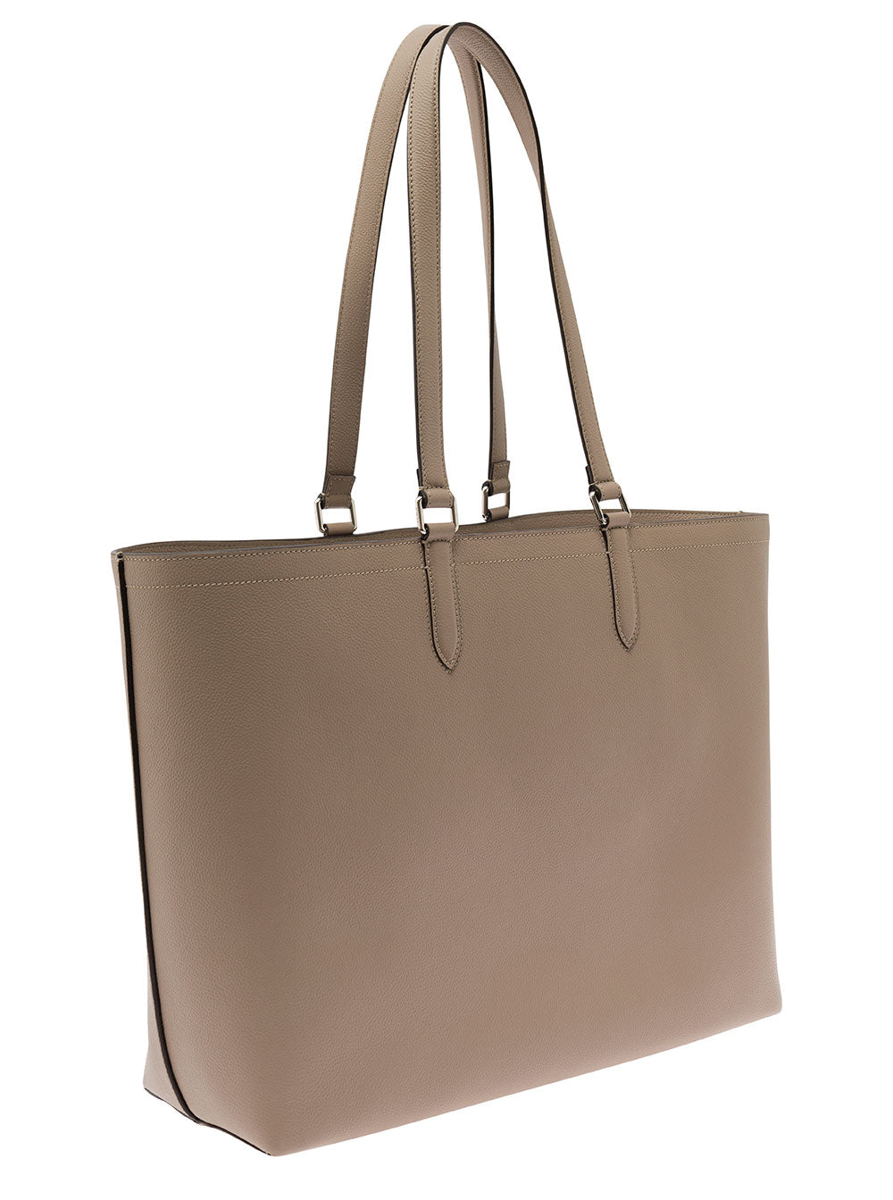 Fendi Men Beige Tote Bag With Embossed Logo In Leather Man by Luosophy