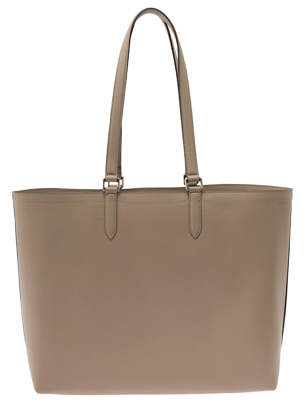 Fendi Men Beige Tote Bag With Embossed Logo In Leather Man by Luosophy