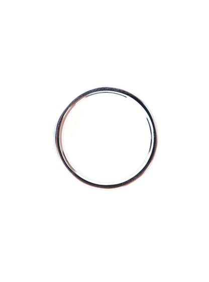 Fendi Men Silver Tone Ring With Lettering Engraving In Brass Man by Luosophy