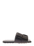 Bottega Veneta Women Black Flat Mules With Padded Intreccio Band In Leather Woman by Luosophy