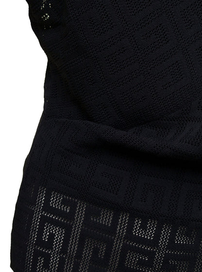 Givenchy Women Black Top With Draped Neckline In Viscose Woman by Luosophy