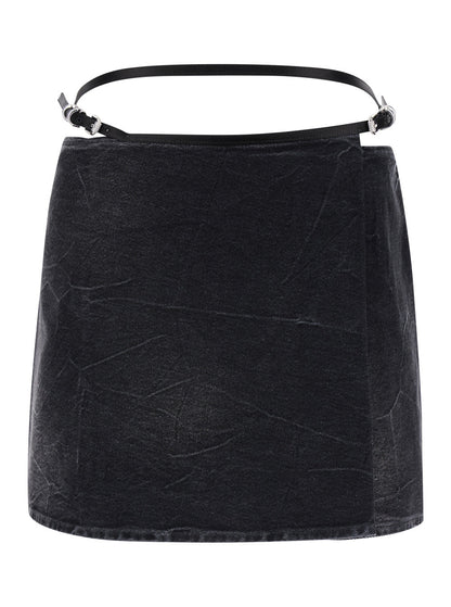 Givenchy Women Voyou Denim Skirt by Luosophy