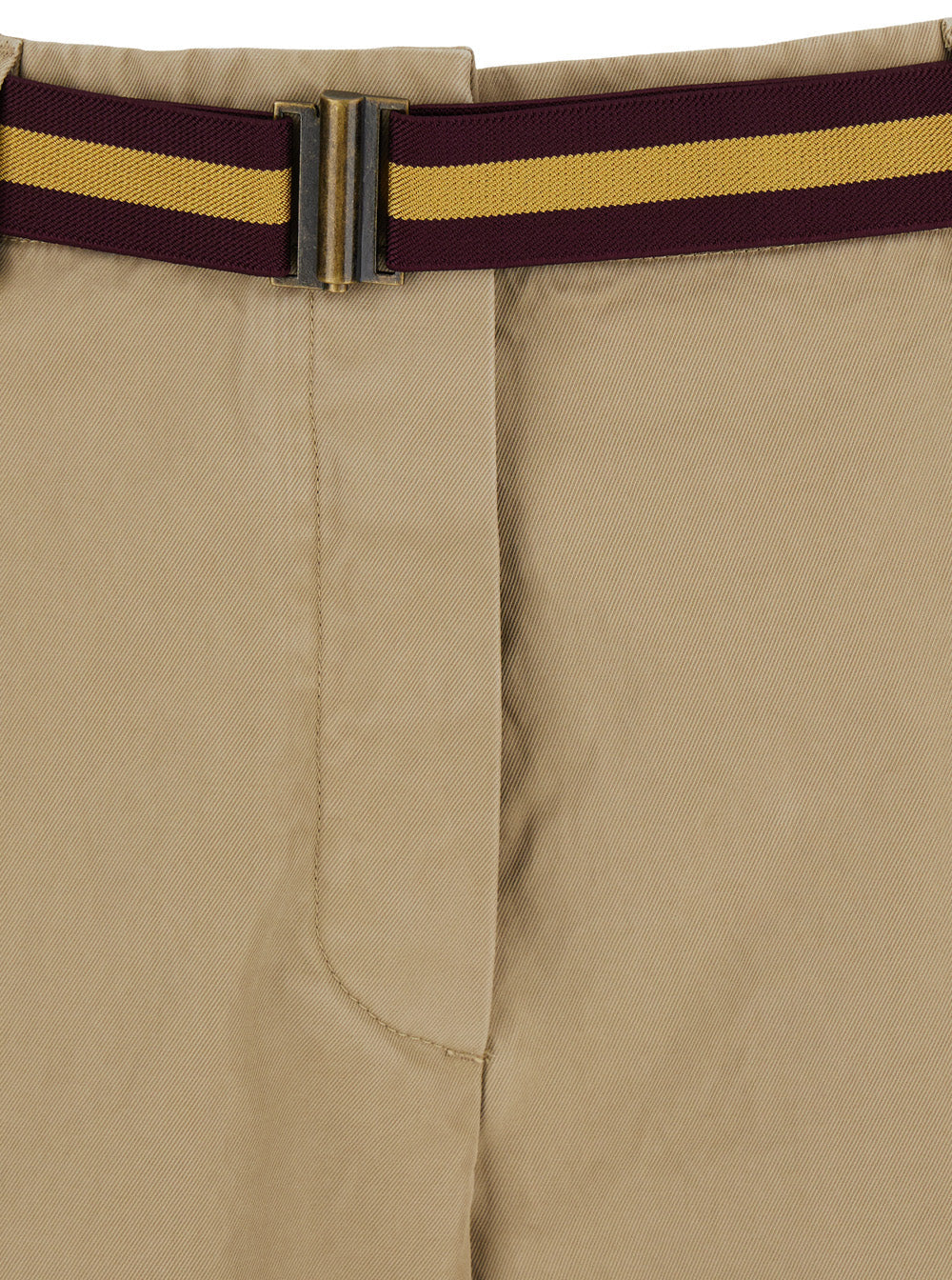 Dries Van Noten Women Beige Trousers With Belts In Cotton Woman by Luosophy