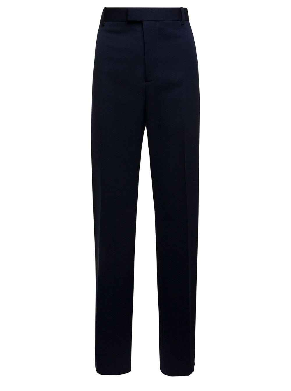 Bottega Veneta Women Blue Tailored Pants In Wool Woman by Luosophy