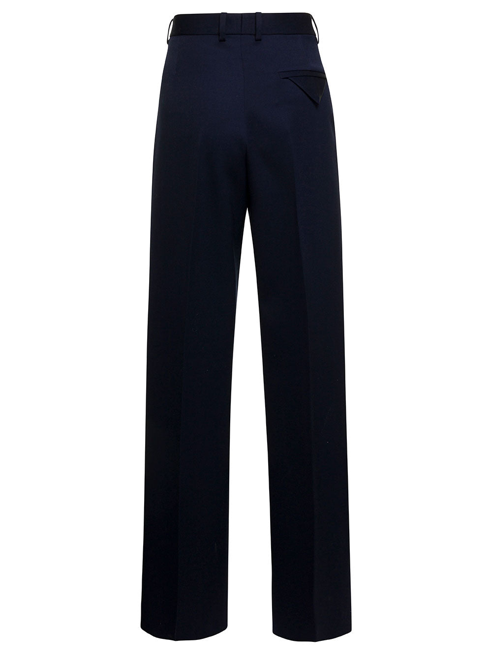 Bottega Veneta Women Blue Tailored Pants In Wool Woman by Luosophy
