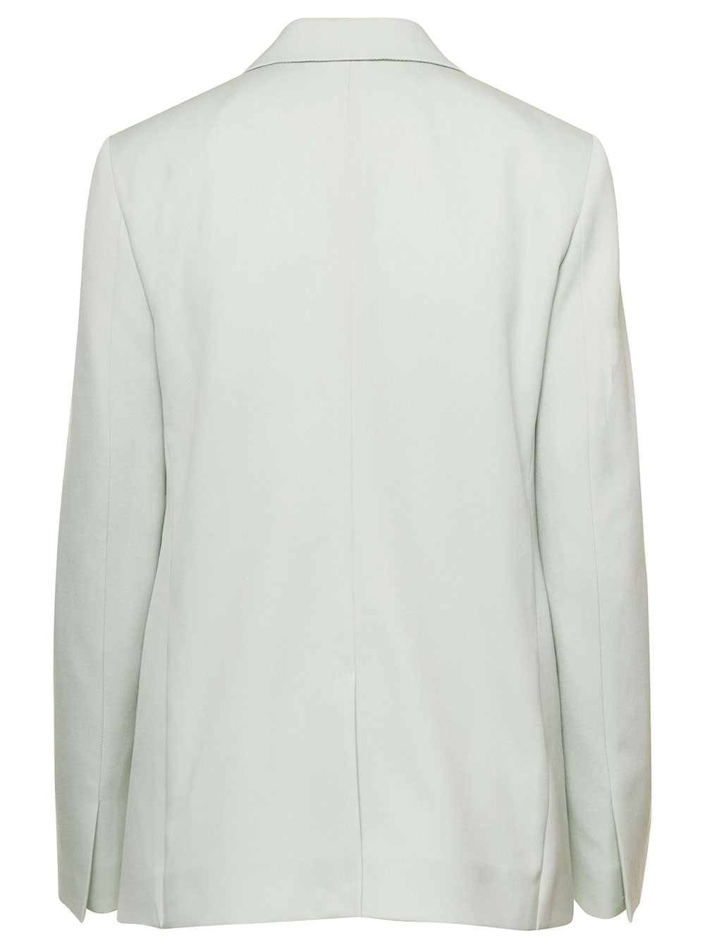 Lanvin Women Light Green Mono-Breasted Blazer With Pockets In Wool Woman by Luosophy