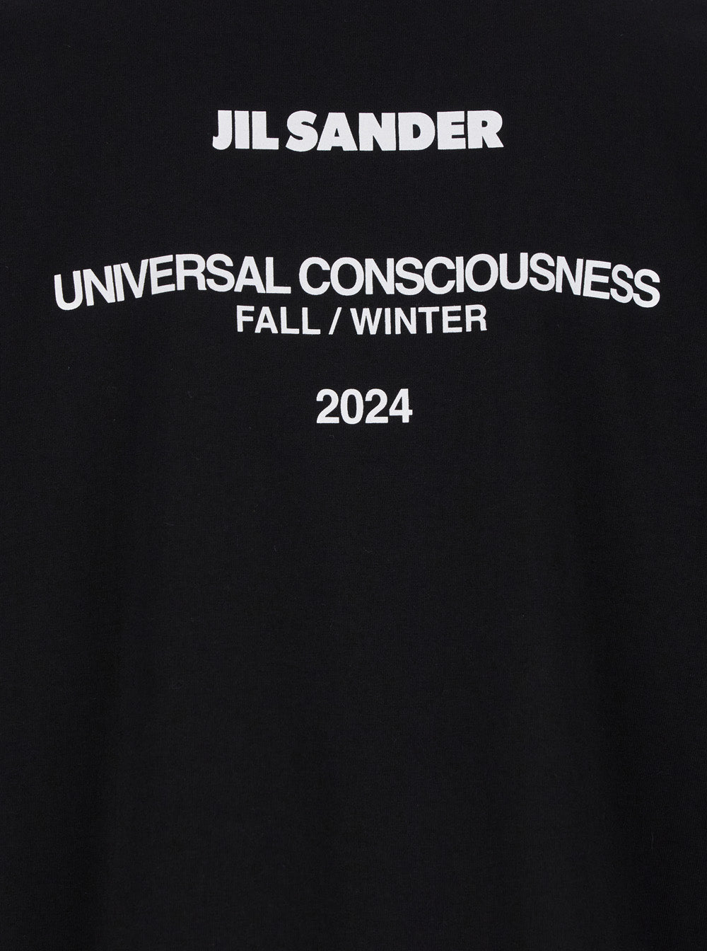 Jil Sander Men Black Double-Layers T-Shirt In Cotton Man by Luosophy
