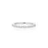 1.8mm Moissanite Half Eternity Ring in 925 Sterling Silver - rings