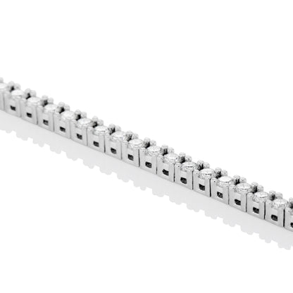 2mm Moissanite Tennis Bracelet in Solid 925 Silver - DestGlow