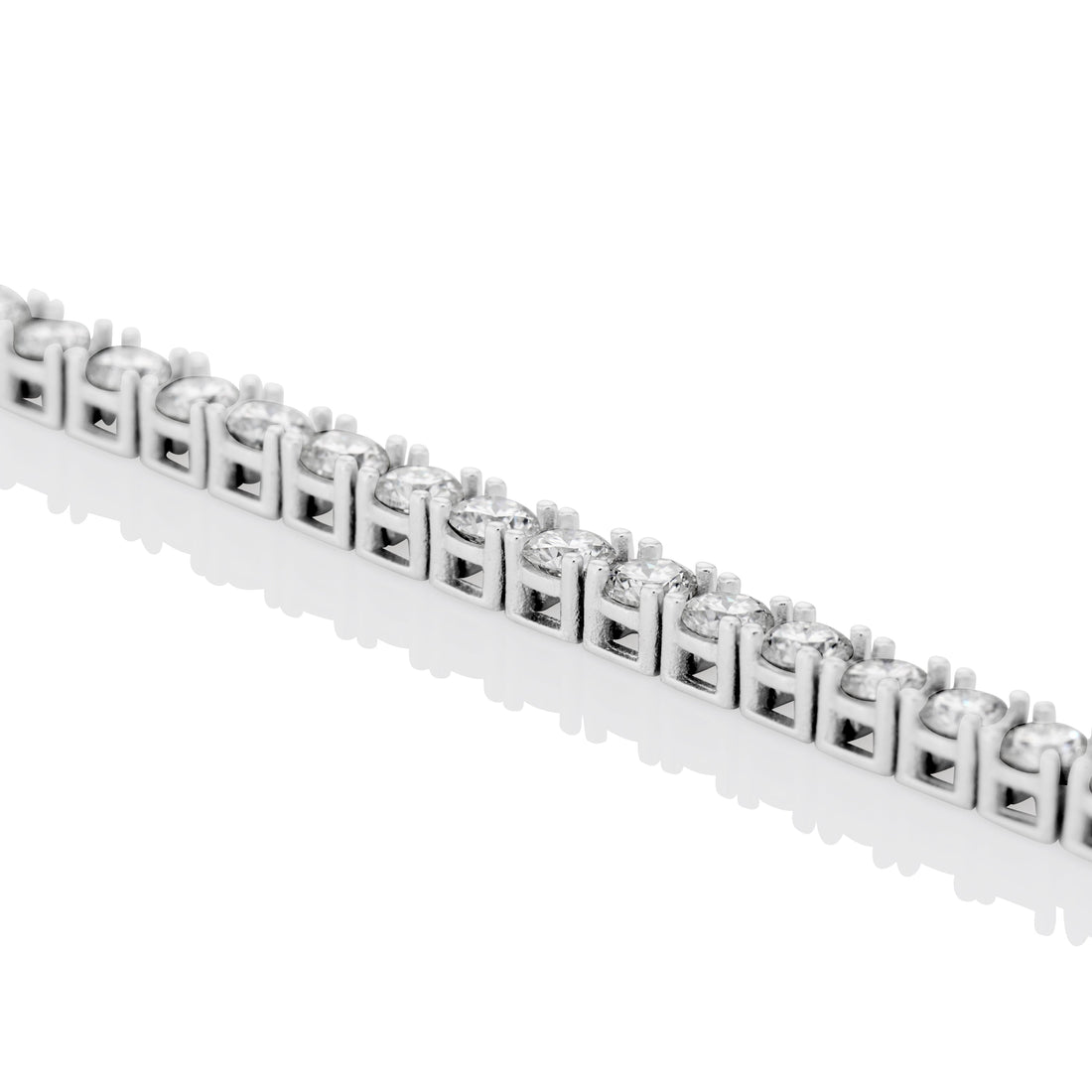3MM Moissanite Tennis Bracelet in Solid 925 Silver - DestGlow