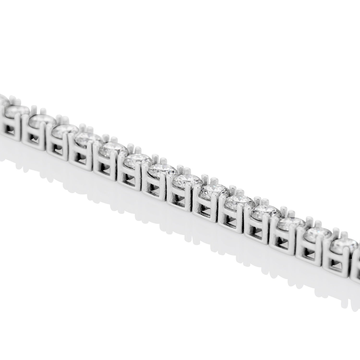 3MM Moissanite Tennis Bracelet in Solid 925 Silver by Jayco Jewelry