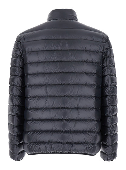 Givenchy Men Black High Neck Down Jacket With Logo Detail In Tech Fabric Man by Luosophy