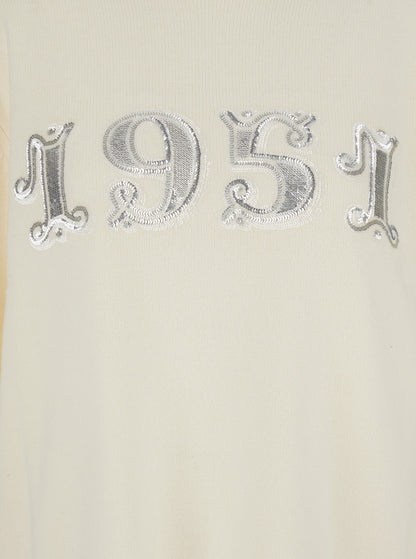 Max Mara Women White Sweater With 1951 Logo In Wool And Cashmere Woman by Luosophy