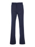 Givenchy Men Blue Flared Pants With High Waist In Wool Man by Luosophy