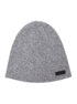 Saint Laurent Men Grye Beanie With Logo Patch In Cashmere Man by Luosophy
