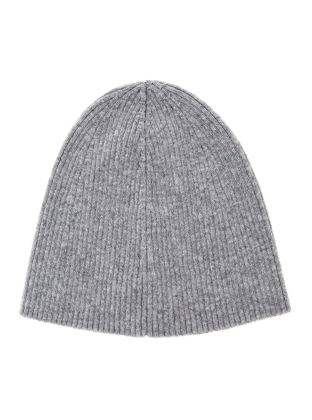 Saint Laurent Men Grye Beanie With Logo Patch In Cashmere Man by Luosophy