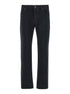 Saint Laurent Men Black Slim Jeans With Logo Patch In Denim Man by Luosophy
