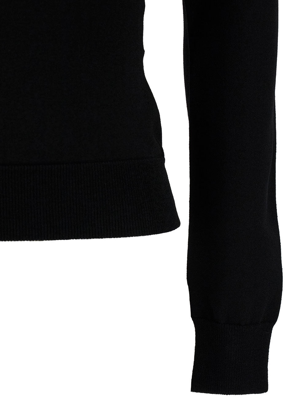 Alexander Mcqueen Women Black Top With Square Neckline In Viscose Blend Woman by Luosophy