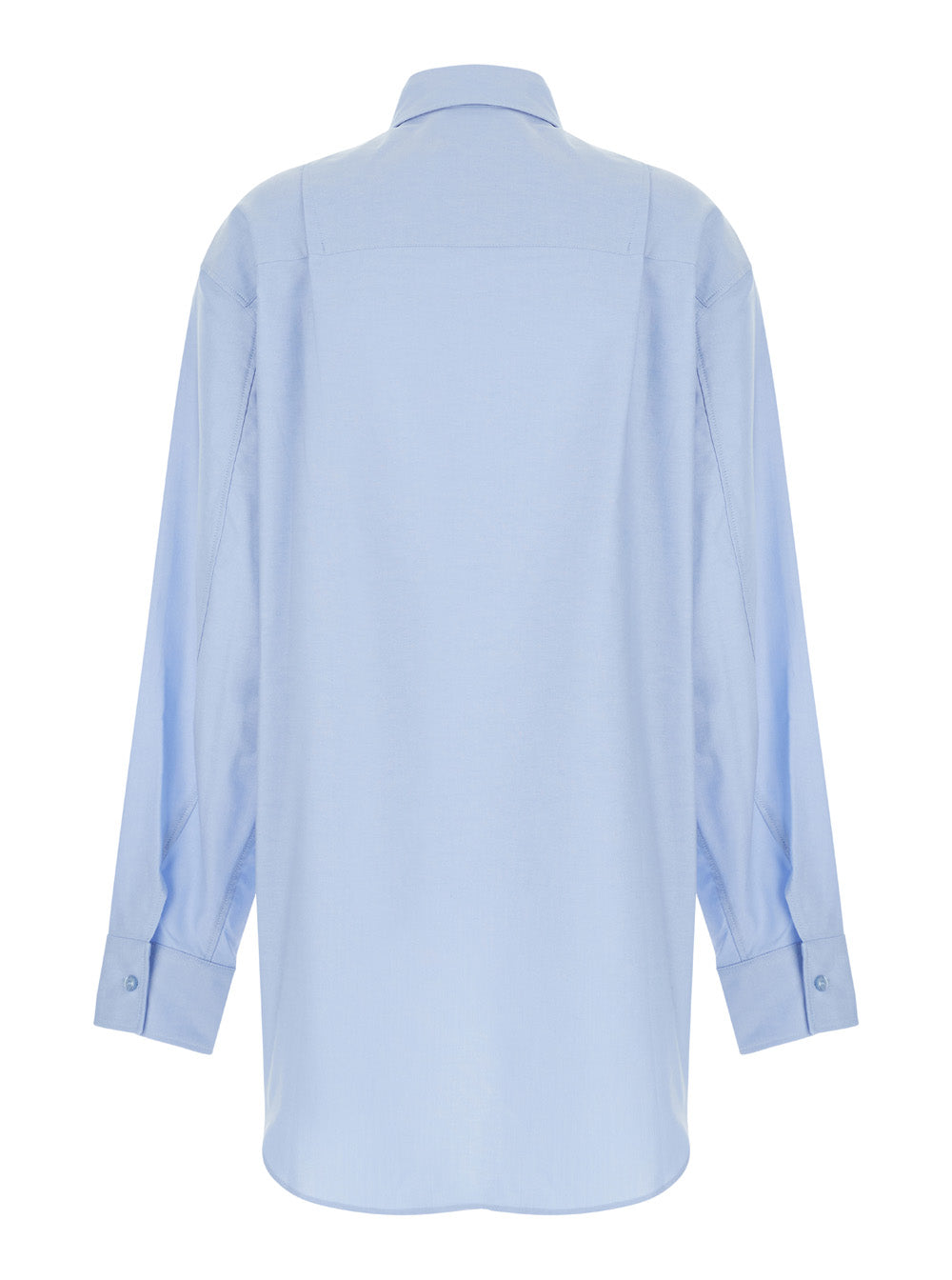 The Andamane Women Light Blue Shirt With Buttons In Cotton Blend Woman by Luosophy