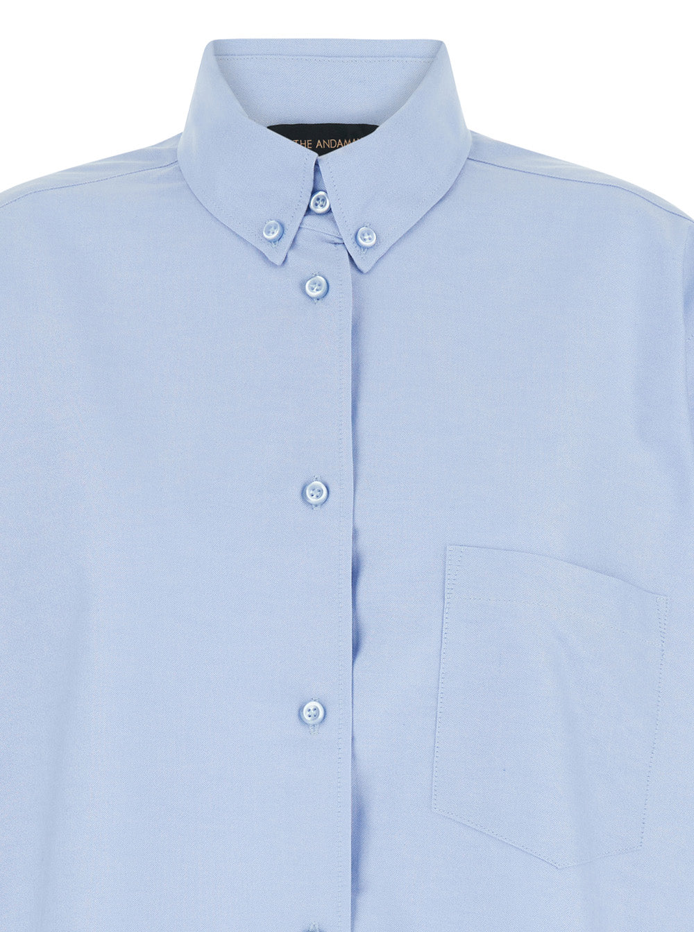 The Andamane Women Light Blue Shirt With Buttons In Cotton Blend Woman by Luosophy