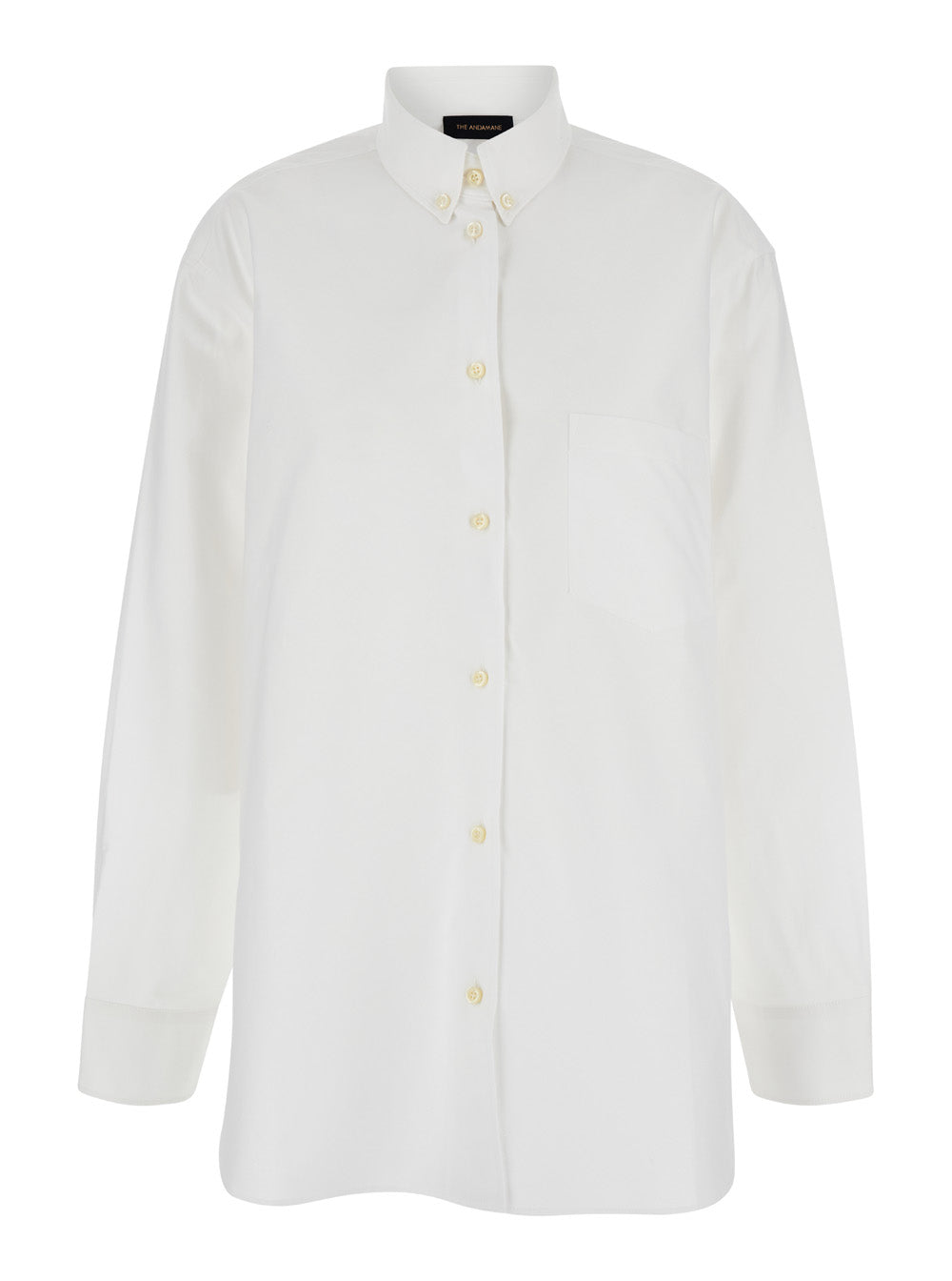 The Andamane Women White Shirt With Buttons In Cotton Blend Woman by Luosophy
