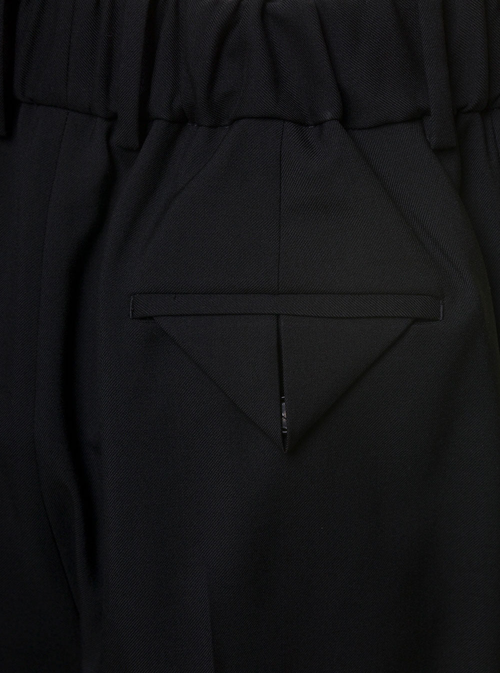 Bottega Veneta Women Black Straight Trousers With Coulisse At Waistline In Wool Twill Woman by Luosophy