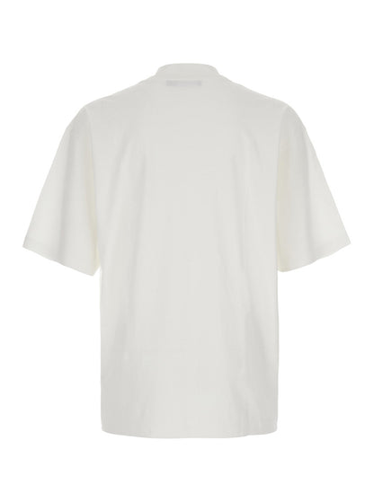 Dolce &amp; Gabbana Men White Oversize T-Shirt With Maxi Logo On The Front In Cotton Man by Luosophy