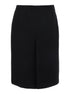 Gucci Women Black High Waist Skirt With Logo Lettering On Waist And Zip Puller In Wool Woman by Luosophy