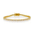 3mm Moissanite Tennis Bracelet in Yellow Gold Vermeil - bracelets