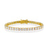4mm Moissanite Tennis Bracelet in Yellow Gold Vermeil - bracelets
