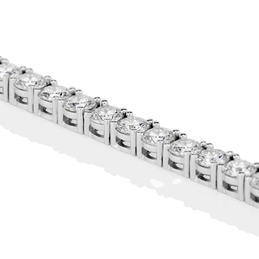 4MM Moissanite Tennis Bracelet in Solid 925 Silver