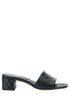 Bottega Veneta Women Black Mules With Intreccio Motif In Leather Woman by Luosophy