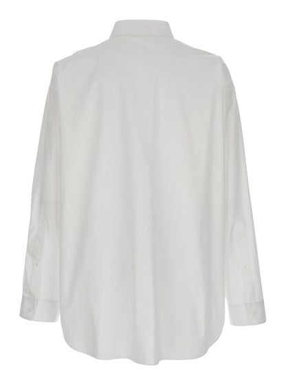 Balenciaga Men White Shirt With Pointed Collar In Cotton Man by Luosophy