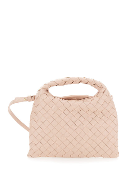 Bottega Veneta Women Pink Crossbody Bag With Removable Shoulder Strap And Intrecciato Motif In Leather Woman by Luosophy
