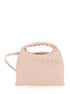 Bottega Veneta Women Pink Crossbody Bag With Removable Shoulder Strap And Intrecciato Motif In Leather Woman by Luosophy