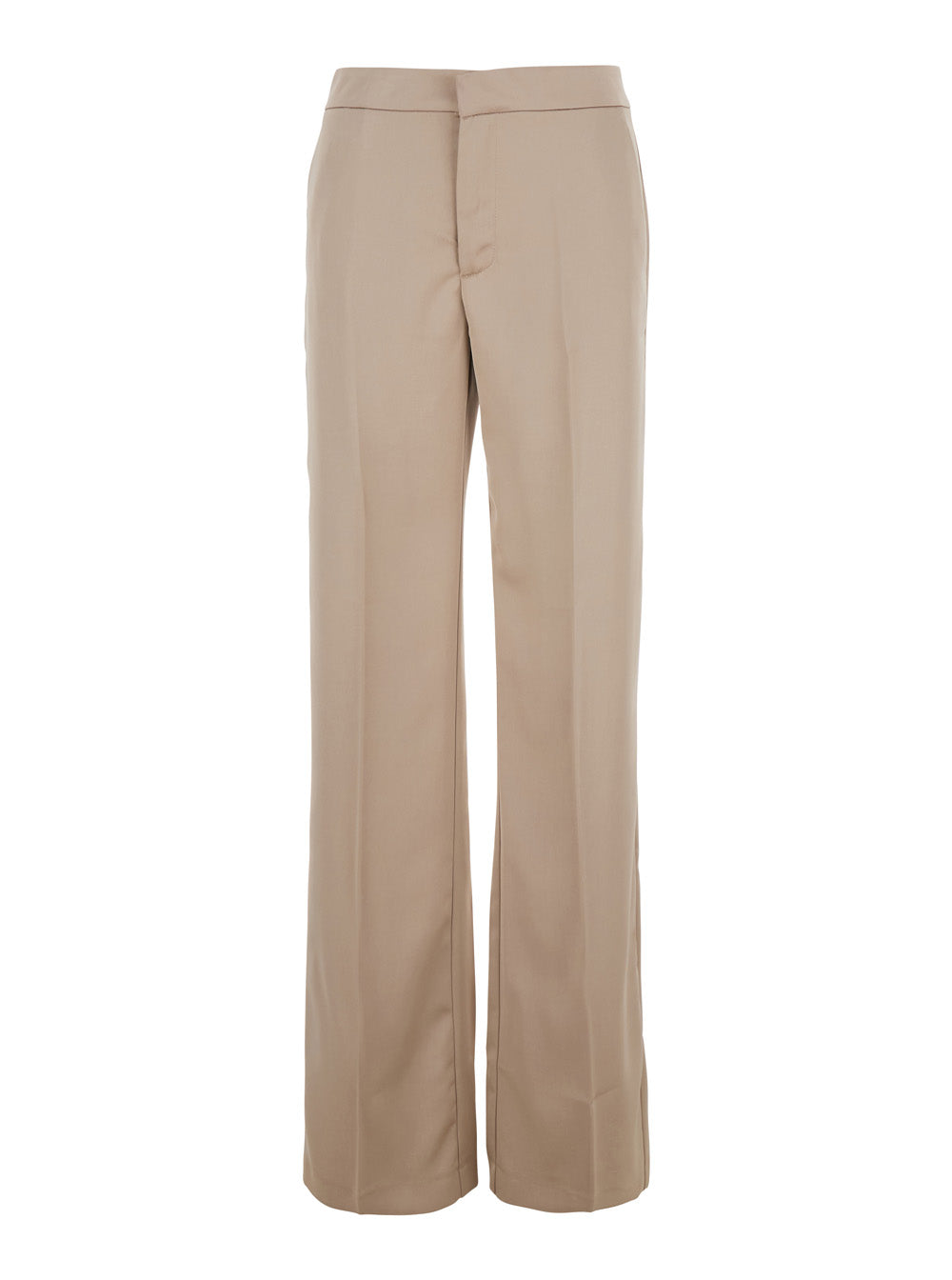 The Andamane Women Beige Pants With Pences On The Front In Tech Fabric Woman by Luosophy
